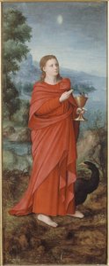 Frans: Saint Jean à Patmos door anonymous 