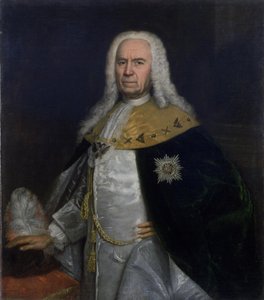 Portret van A.Oesjakov, het hoofd van de Geheime Kanselarij