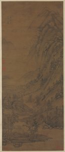 Zomerse Bergen (naar Dong Yuan [actief ca. 937-975]) door attributed to Huang Gongwang