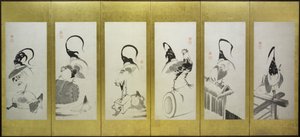 Hanen en kippen door attributed to Itō Jakuchū