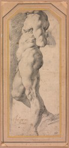 Studie van een staand mannelijk naakt door called Cavaliere d