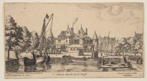 S. Anthonis Marckt met de Waegh, uit Gezicht op Amsterdam door called Zeeman Reinier Nooms
