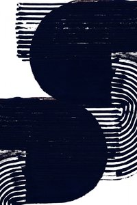 Abstracte zwarte vormen door cartissi