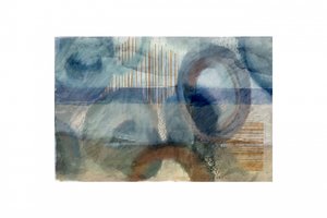 Abstracte blauwe cirkels door cartissi