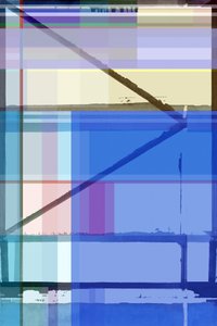 Abstracte blauwe geometrie door cartissi