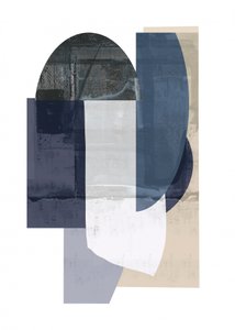 Abstracte blauwe geometrie door cartissi