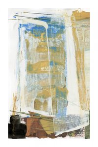 Abstracte blauw-gouden textuur door cartissi