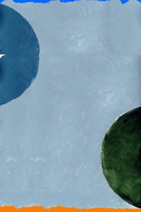 Abstracte blauwgroene vormen