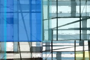 Abstract: Blauwe ramen door cartissi