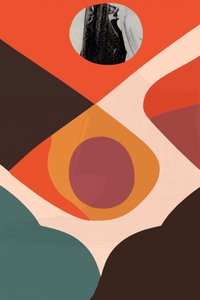 Abstracte, aardse vormen door cartissi