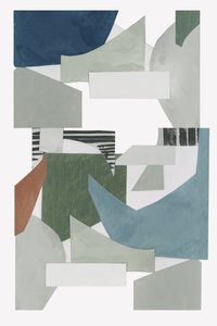 Abstracte geometrische collage door cartissi