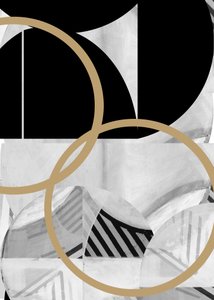 Abstracte gouden krommen