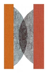 Abstracte oranje geometrie door cartissi