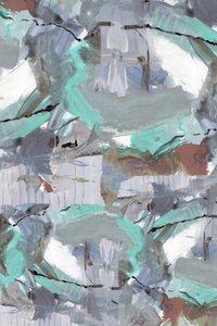 Abstracte blauwgroene penseelstreken door cartissi