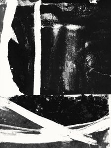 Zwart-witte abstracte penseelstreken door cartissi