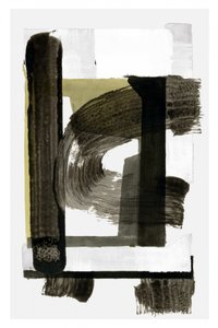 Krachtige abstracte penseelstreken door cartissi