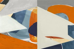 Gedurfde geometrische abstracte kunst