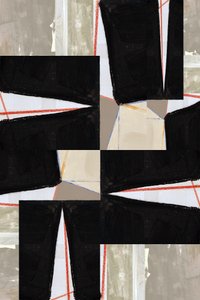 Gedurfde geometrische abstracte kunst