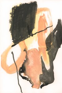 Opvallende oranje abstracte vormen door cartissi