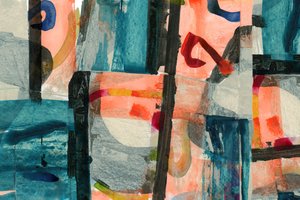 Kleurrijke abstracte lagen door cartissi