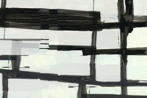 Donker abstract raster door cartissi