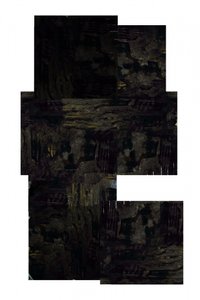 Donkergouden abstractie door cartissi