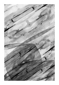 Dynamische abstracte penseelstreken door cartissi
