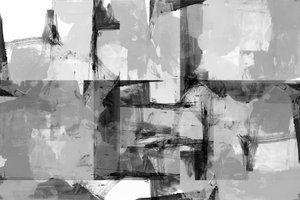 Dynamisch abstract grijswaardenbeeld door cartissi