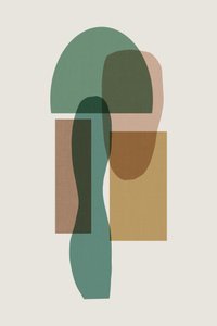 Aardse abstracte vormen door cartissi