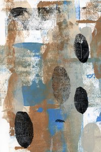 Aardse abstracte bladeren door cartissi