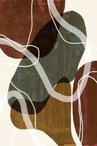 Aardse abstracte vormen door cartissi