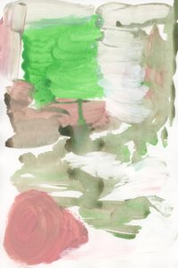 Aardse abstracte penseelstreken door cartissi
