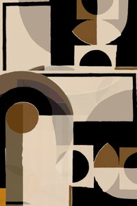 Aardse geometrische abstractie door cartissi