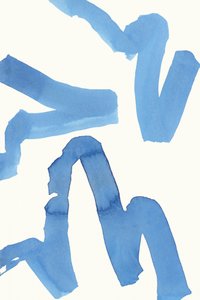 Vloeibaar blauw abstract door cartissi