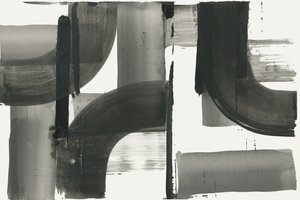 Vloeiende abstracte grijstinten door cartissi
