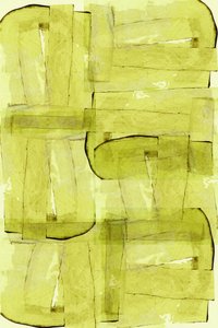 Vloeibaar groen – Abstract door cartissi