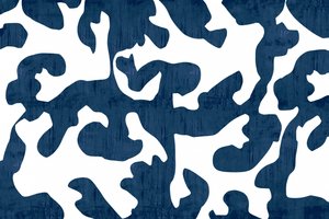 Vloeiend indigo-patroon door cartissi