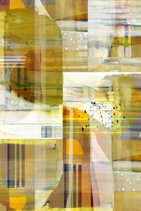 Gouden abstracte lagen door cartissi