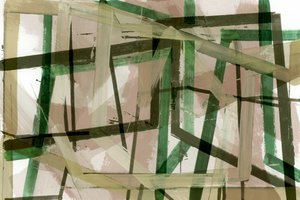 Gelaagde geometrische abstracte kunst door cartissi