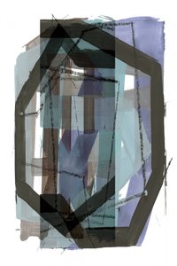 Gelaagde geometrische abstracte kunst door cartissi