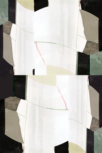 Gelaagde geometrische abstracte kunst
