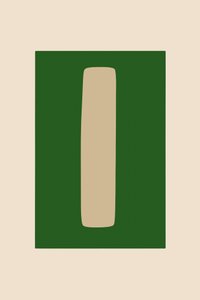 Minimalistische groene vorm door cartissi