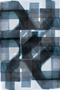 Moderne blauwe lagen door cartissi