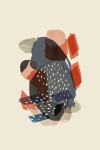 Moderne, aardse collage door cartissi