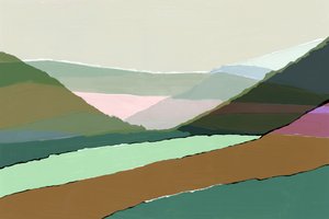 Modern gelaagd landschap door cartissi
