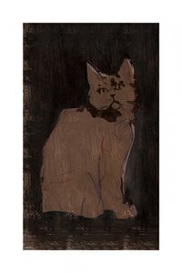 Portret van een humeurige kat door cartissi