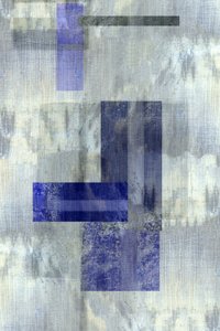 Gedempte blauwe geometrie door cartissi