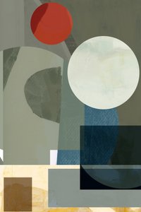 Ingetogen geometrische compositie door cartissi