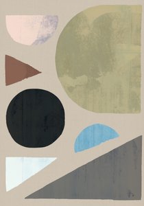 Ingetogen geometrische vormen door cartissi
