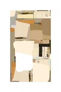 Neutrale abstracte collage door cartissi